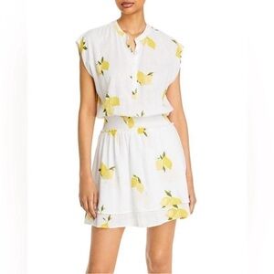 Rails Angelina Citronnade Lemons Linen Dress. Size XS